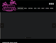 Tablet Screenshot of eatgrubbys.com